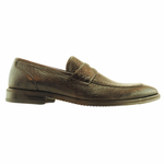Baker Benjes Giles Peccary Penny Loafers Brown