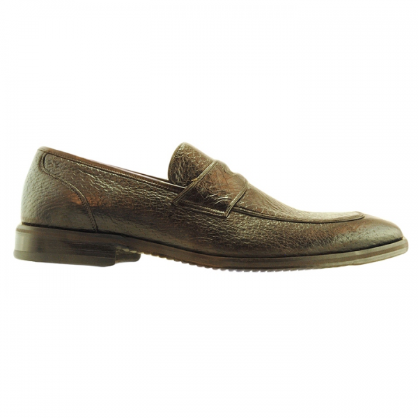 Baker Benjes Giles Peccary Penny Loafers Brown