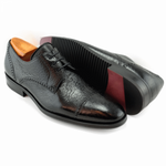 Baker Benjes Peccary Lace Up Black