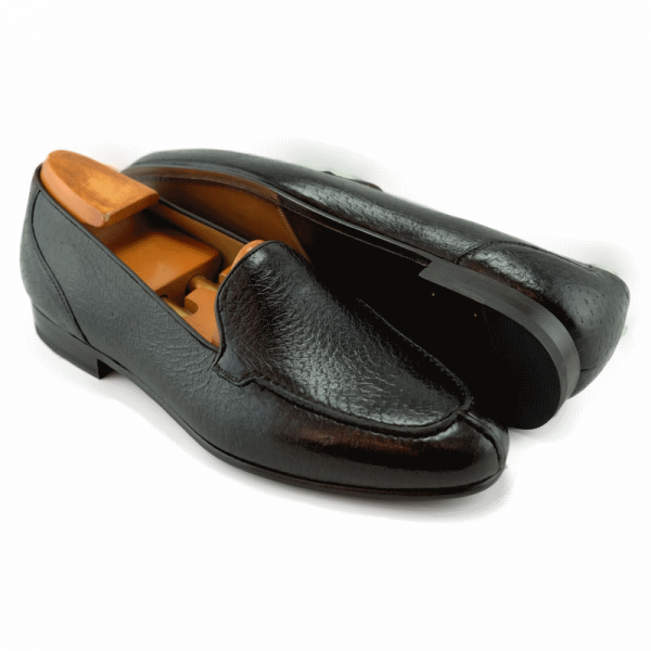 Baker Benjes Wilbur Peccary Loafers Black