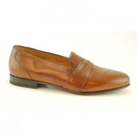 Baker Benjes Penny Loafers Hand Antiqued Brown