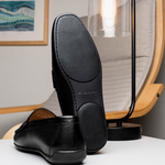 Stemar Bologna Grained Calfskin Loafers Black