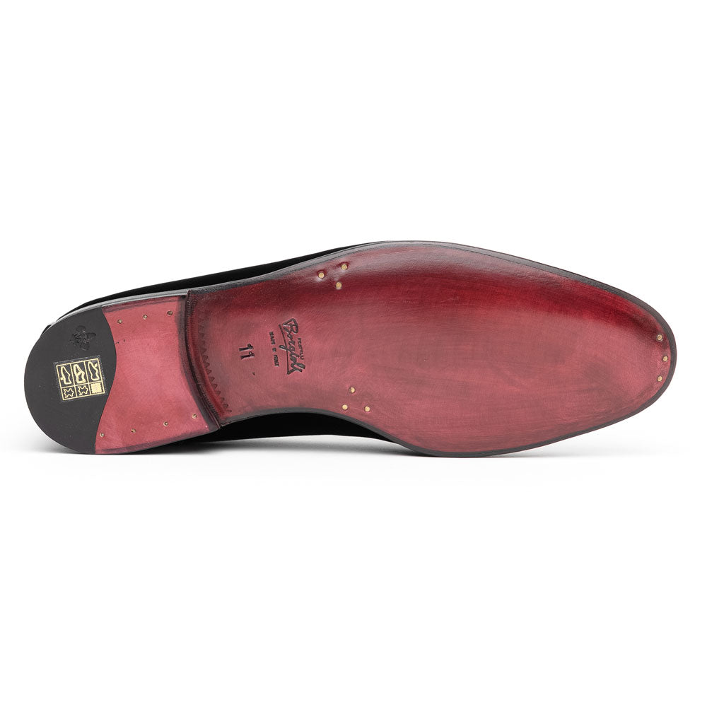 Borgioli by Zelli Arco Velvet Tuxedo Shoes Black (10-120-BLK)