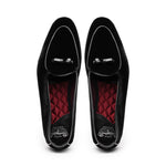 Borgioli by Zelli Arco Velvet Tuxedo Shoes Black (10-120-BLK)