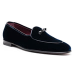 Borgioli by Zelli Arco Velvet Tuxedo Shoes Navy (10-120-NVY)