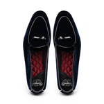 Borgioli by Zelli Arco Velvet Tuxedo Shoes Navy (10-120-NVY)