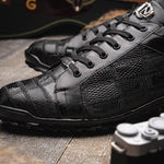 Marco Di Milano Bari Lizard Patchwork Sneakers Black