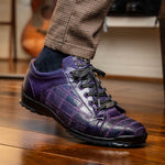 Marco Di Milano Bari Lizard Patchwork Sneakers Purple