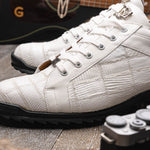 Marco Di Milano Bari Lizard Patchwork Sneakers White