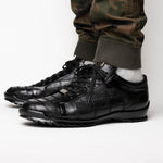 Marco Di Milano Bari Lizard Patchwork Sneakers Black