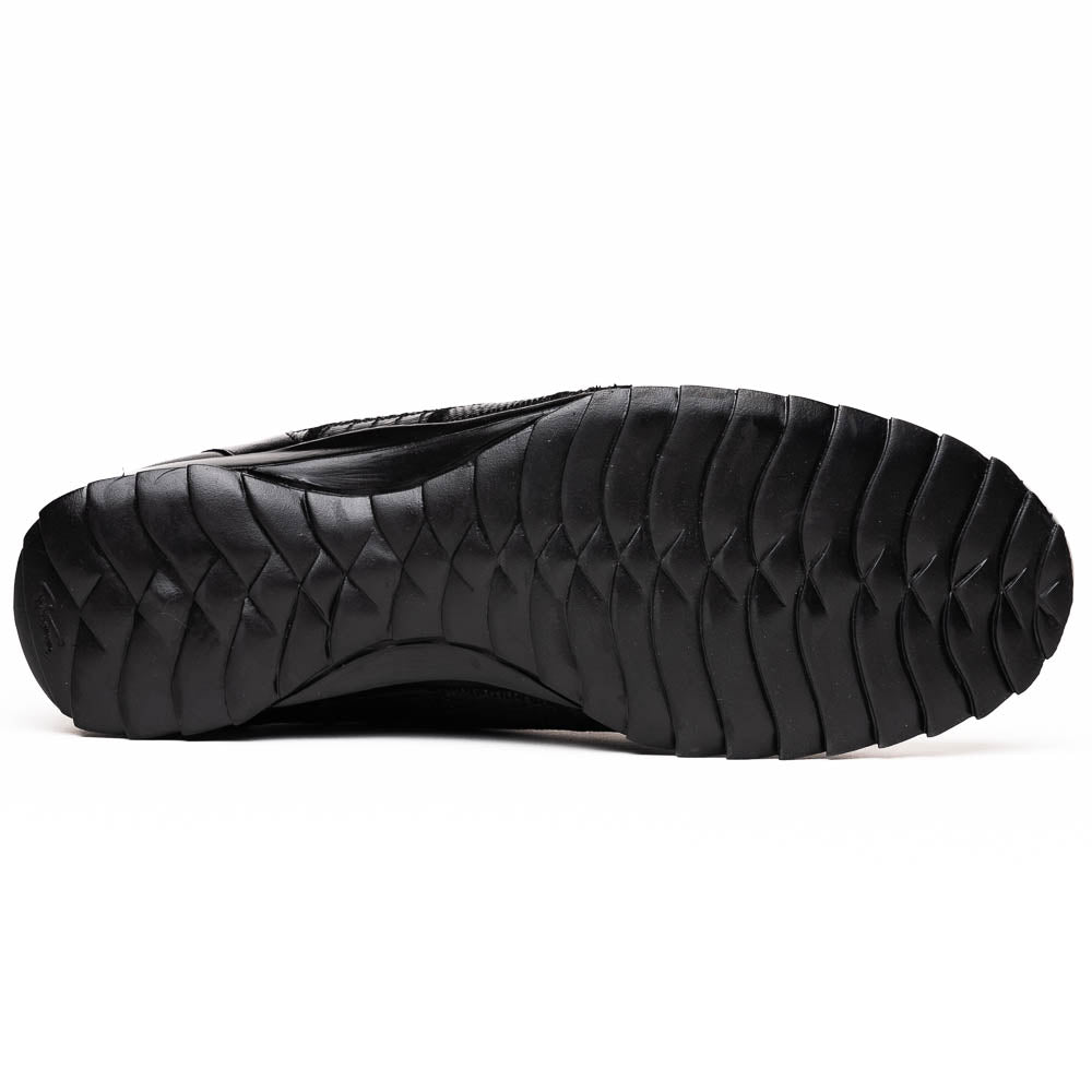 Marco Di Milano Bari Lizard Patchwork Sneakers Black