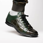 Marco Di Milano Bari Lizard Patchwork Sneakers Green