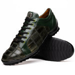 Marco Di Milano Bari Lizard Patchwork Sneakers Green