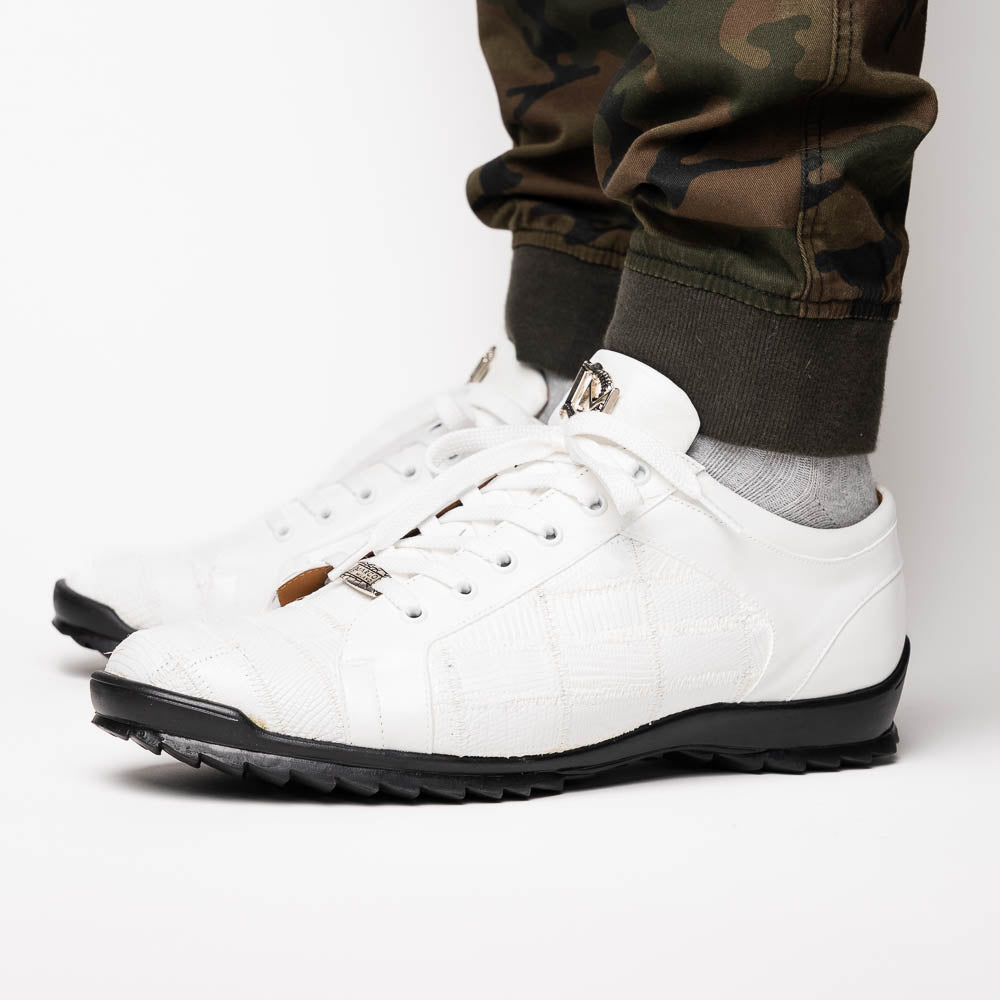 Marco Di Milano Bari Lizard Patchwork Sneakers White