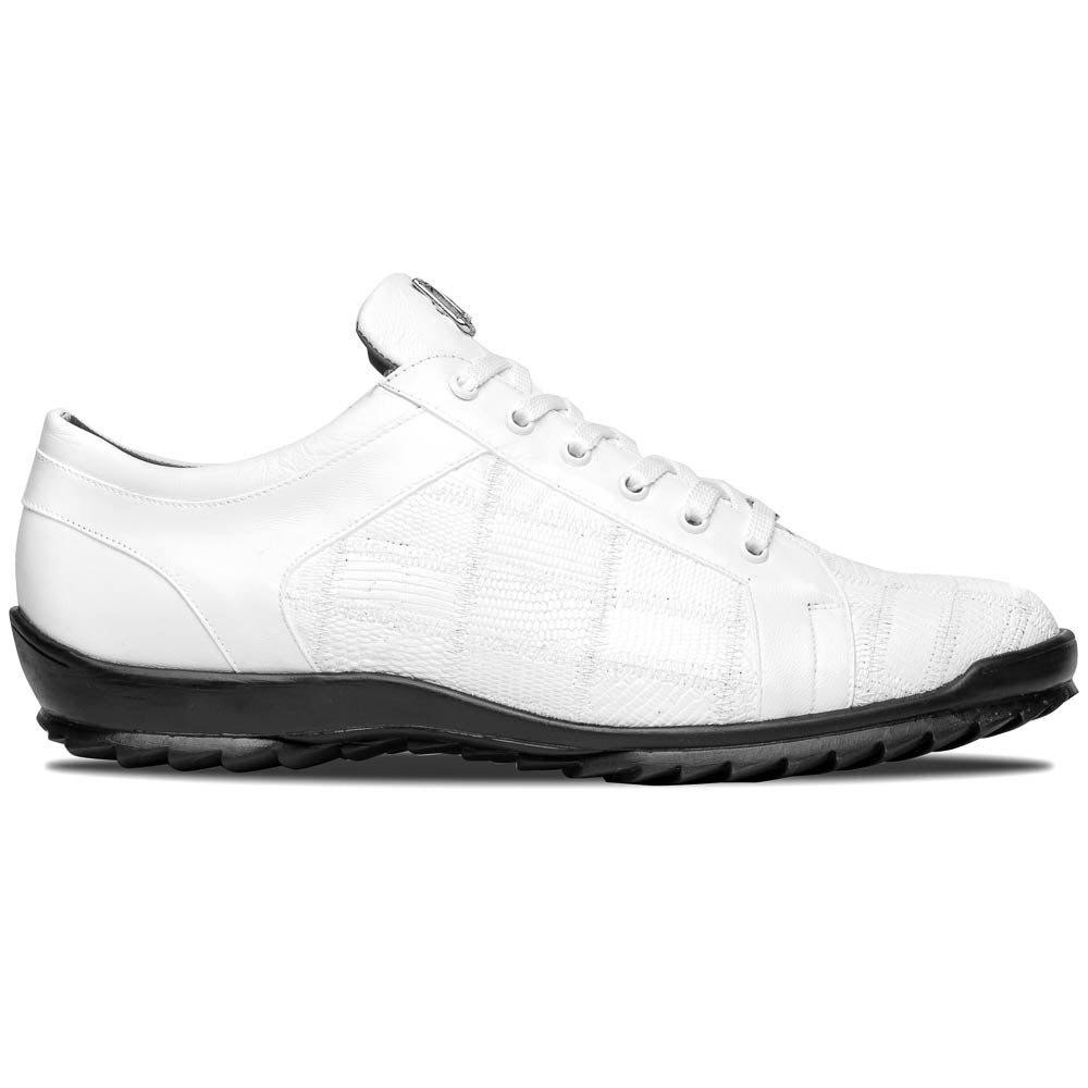 Marco Di Milano Bari Lizard Patchwork Sneakers White