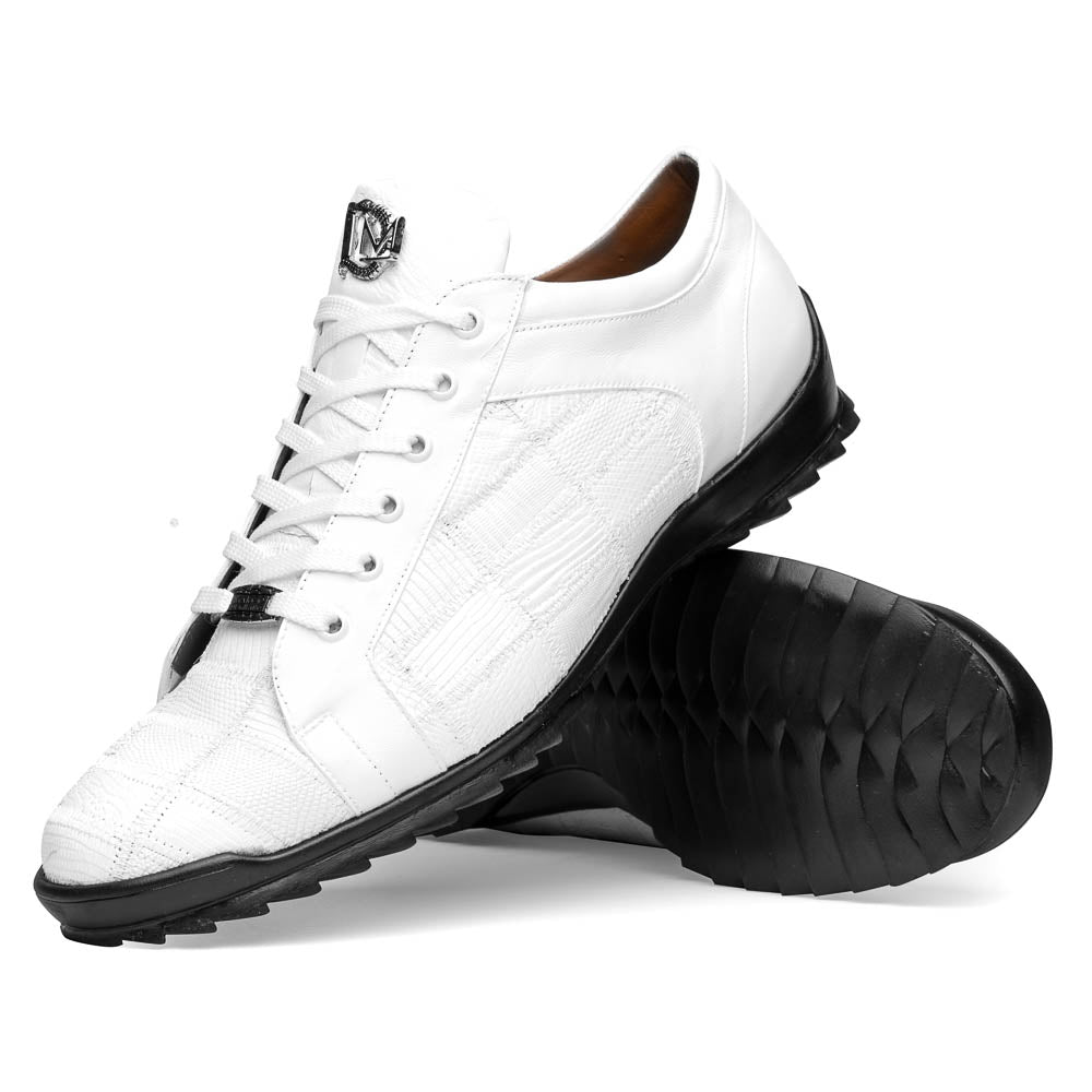 Marco Di Milano Bari Lizard Patchwork Sneakers White