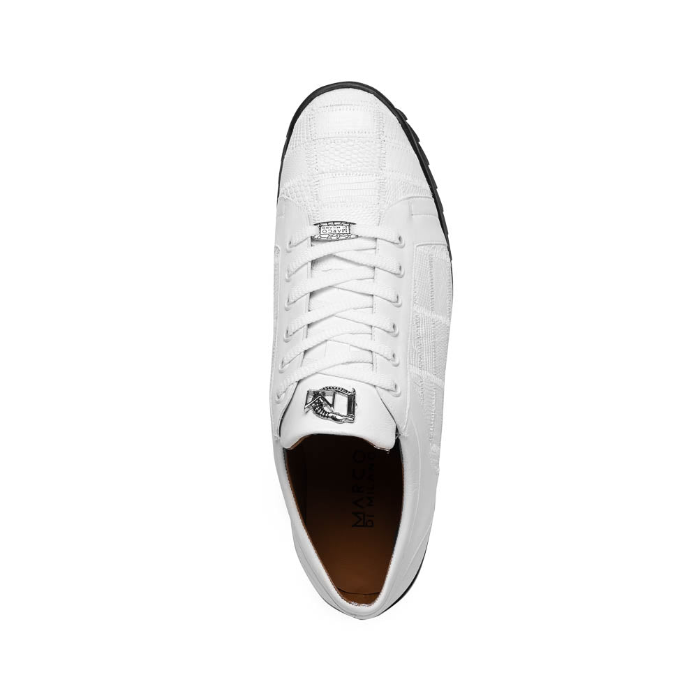 Marco Di Milano Bari Lizard Patchwork Sneakers White