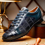 Marco Di Milano Bari Lizard Patchwork Sneakers Navy