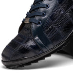 Marco Di Milano Bari Lizard Patchwork Sneakers Navy