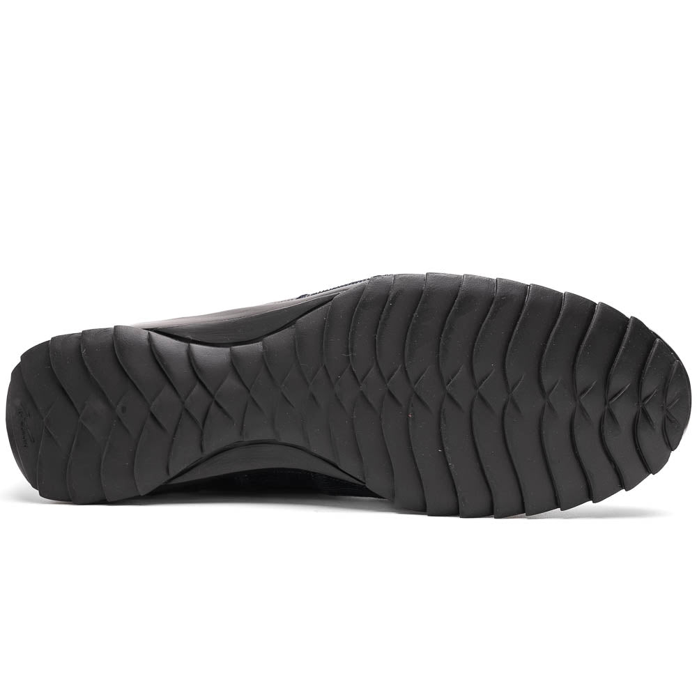 Marco Di Milano Bari Lizard Patchwork Sneakers Navy
