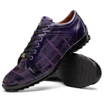 Marco Di Milano Bari Lizard Patchwork Sneakers Purple