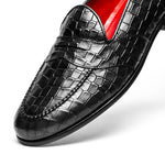 Alan Payne Barney II Calfskin Penny Loafers Black