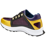 Belvedere Adam Genuine Ostrich / Soft Italian Calfskin Sneakers Gold/Purple/Black