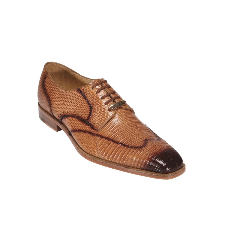 Belvedere Aldo Lizard Wing Tip Shoes Saddle/Antique Brown
