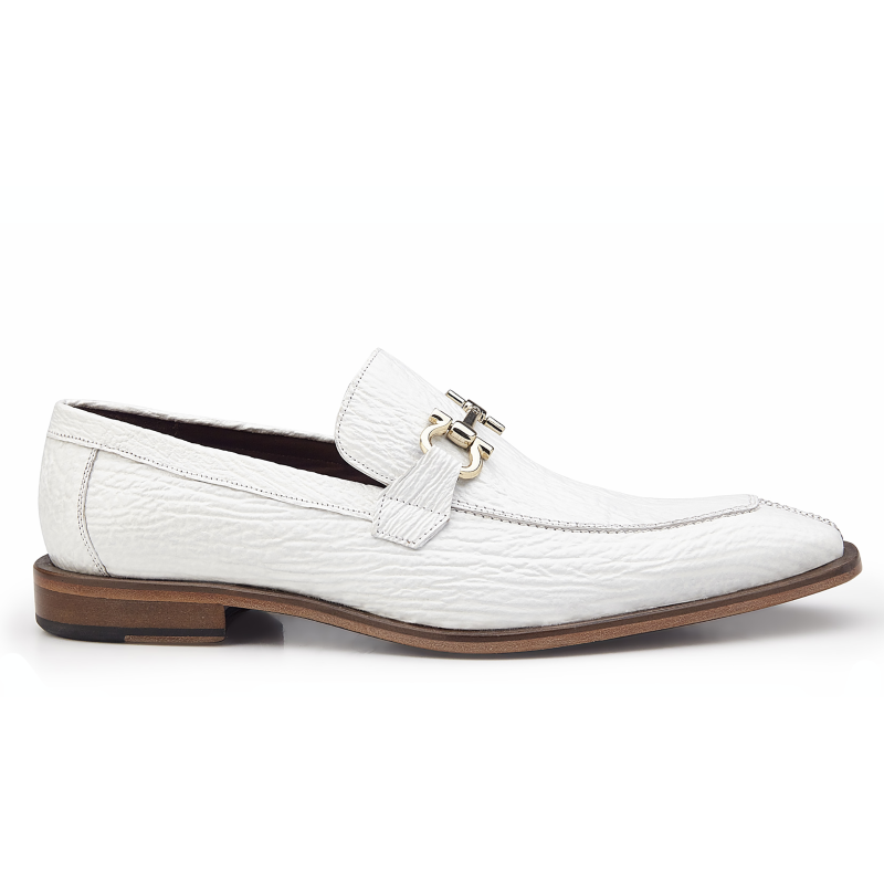 Belvedere Alfio Shark Bit Loafers White