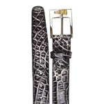 Belvedere Alligator Belt Black Rust