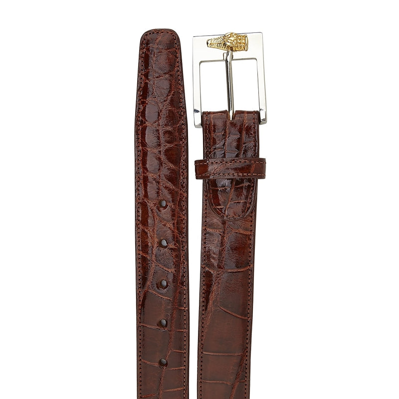 Belvedere Alligator Belt Peanut
