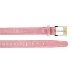 Belvedere Alligator Belt Pink