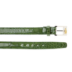 Belvedere Alligator Belt Pistacchio