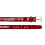 Belvedere Alligator Belt Red