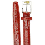 Belvedere Alligator Belt Red