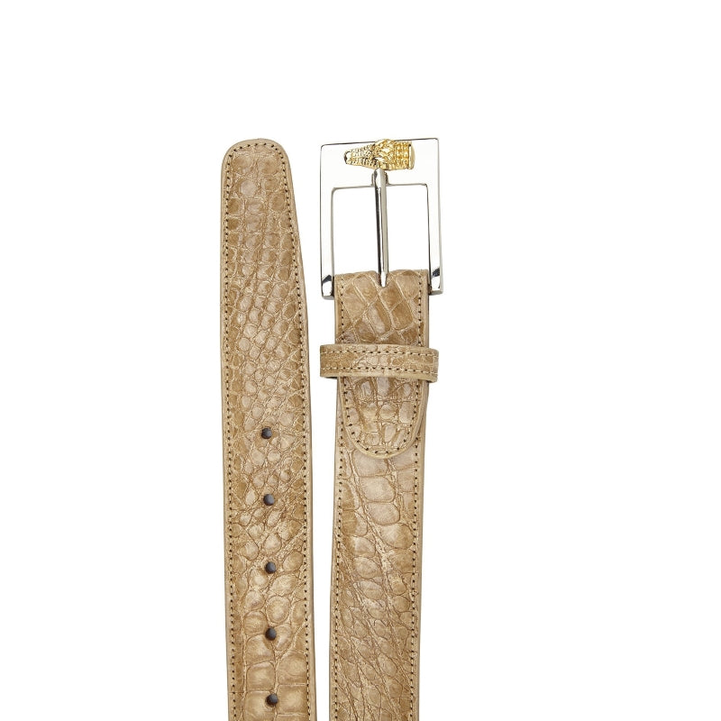 Belvedere Alligator Belt Taupe