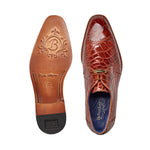 Belvedere Amato Alligator Dress Shoes Antique Brandy