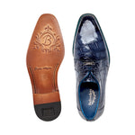 Belvedere Amato Alligator Shoes Sky Blue