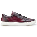 Belvedere Anthony Ostrich Leg & Calfskin Sneakers Wine Safari