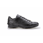 Belvedere Arena Ostrich & Calfskin Sneakers Black