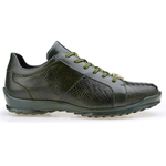 Belvedere Arena Ostrich & Calfskin Sneakers Olive