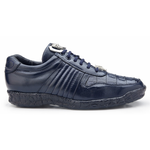 Belvedere Astor Calfskin & Crocodile Sneakers Blue