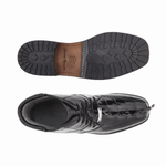 Belvedere Barone Hornback & Ostrich Boots Black