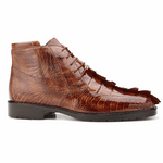 Belvedere Barone Hornback & Ostrich Boots Brandy / Antique Brown