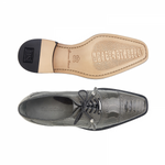 Belvedere Batta Ostrich Leg Cap Toe Shoes Gray (14006)