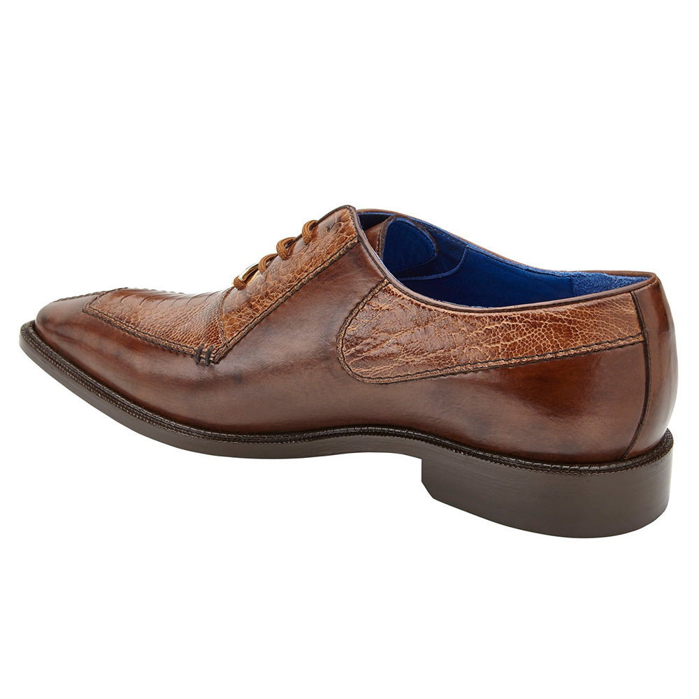 Belvedere Biagio Genuine Ostrich Leg / Calfskin Shoes Antique Peanut (B13)