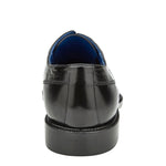 Belvedere Biagio Genuine Ostrich Leg / Calfskin Shoes Black (B13)