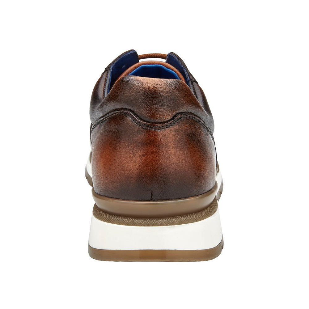 Belvedere Bobo Genuine Ostrich Leg / Calfskin Sneakers Antique Walnut