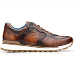 Belvedere Bobo Genuine Ostrich Leg / Calfskin Sneakers Antique Walnut