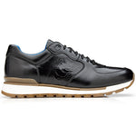 Belvedere Bobo Genuine Ostrich Leg / Calfskin Sneakers Black